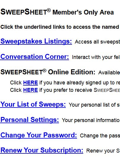 sweepsheet member sign in|sweepsheet member login.